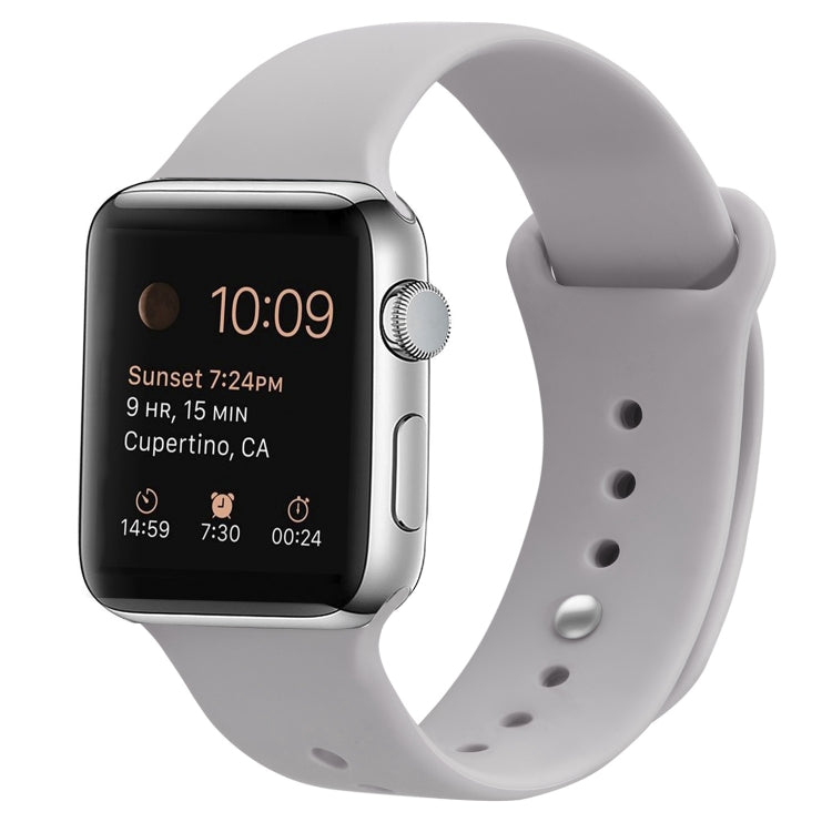 سوار ساعة بديل من السيليكون لسلسلة Apple Watch، 7 مقاس 41 مم / 6 وSE و5 و4 مقاس 40 مم / 3 و2 و1 مقاس 38 مم، 7 مقاس 45 مم / 6 وSE و5 و4 مقاس 44 مم / 3 و2 و1 مقاس 42 مم
