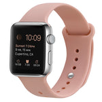 سوار ساعة بديل من السيليكون لسلسلة Apple Watch، 7 مقاس 41 مم / 6 وSE و5 و4 مقاس 40 مم / 3 و2 و1 مقاس 38 مم، 7 مقاس 45 مم / 6 وSE و5 و4 مقاس 44 مم / 3 و2 و1 مقاس 42 مم