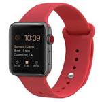 سوار ساعة بديل من السيليكون لسلسلة Apple Watch، 7 مقاس 41 مم / 6 وSE و5 و4 مقاس 40 مم / 3 و2 و1 مقاس 38 مم، 7 مقاس 45 مم / 6 وSE و5 و4 مقاس 44 مم / 3 و2 و1 مقاس 42 مم