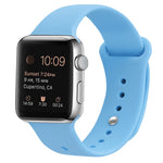 سوار ساعة بديل من السيليكون لسلسلة Apple Watch، 7 مقاس 41 مم / 6 وSE و5 و4 مقاس 40 مم / 3 و2 و1 مقاس 38 مم، 7 مقاس 45 مم / 6 وSE و5 و4 مقاس 44 مم / 3 و2 و1 مقاس 42 مم