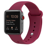 سوار ساعة بديل من السيليكون لسلسلة Apple Watch، 7 مقاس 41 مم / 6 وSE و5 و4 مقاس 40 مم / 3 و2 و1 مقاس 38 مم، 7 مقاس 45 مم / 6 وSE و5 و4 مقاس 44 مم / 3 و2 و1 مقاس 42 مم