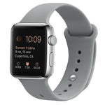 سوار ساعة بديل من السيليكون لسلسلة Apple Watch، 7 مقاس 41 مم / 6 وSE و5 و4 مقاس 40 مم / 3 و2 و1 مقاس 38 مم، 7 مقاس 45 مم / 6 وSE و5 و4 مقاس 44 مم / 3 و2 و1 مقاس 42 مم