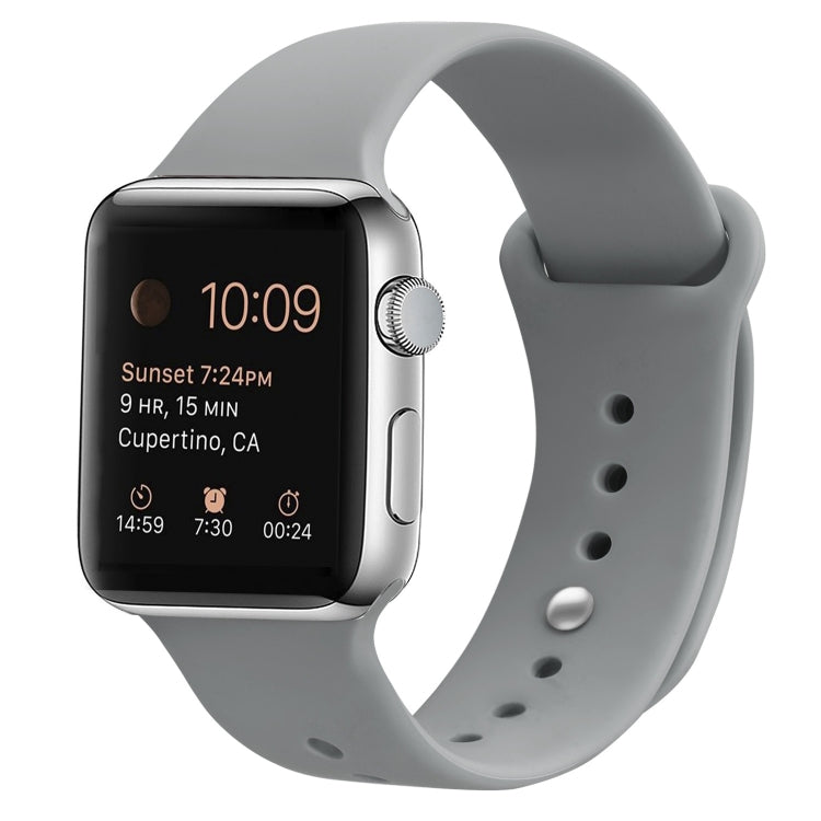 سوار ساعة بديل من السيليكون لسلسلة Apple Watch، 7 مقاس 41 مم / 6 وSE و5 و4 مقاس 40 مم / 3 و2 و1 مقاس 38 مم، 7 مقاس 45 مم / 6 وSE و5 و4 مقاس 44 مم / 3 و2 و1 مقاس 42 مم