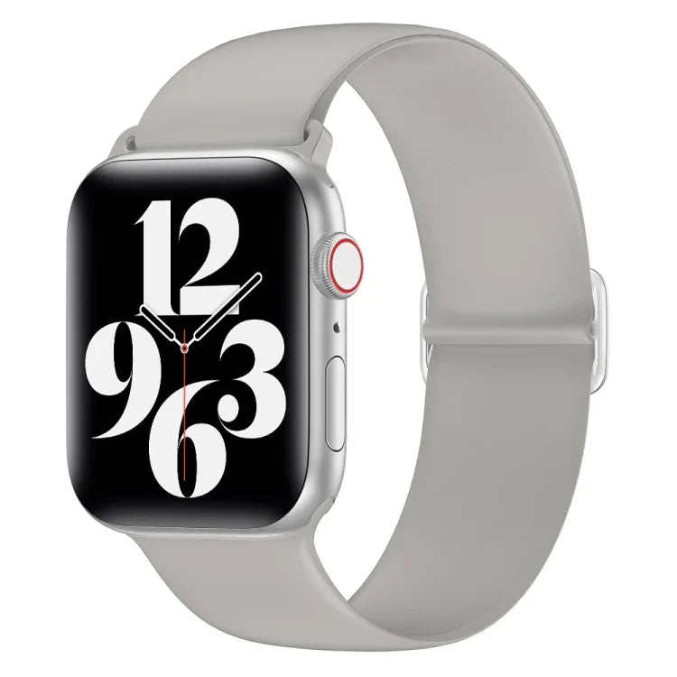 سوار ساعة بديل من السيليكون المرن لسلسلة Apple Watch، 7 مقاس 45مم / 6 و SE و 5 و 4 مقاس 44مم / 3 و 2 و 1 مقاس 42مم