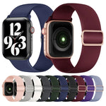 سوار ساعة بديل من السيليكون المرن لسلسلة Apple Watch، 7 مقاس 45مم / 6 و SE و 5 و 4 مقاس 44مم / 3 و 2 و 1 مقاس 42مم