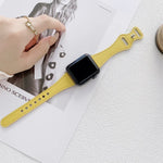 سوار ساعة بديل من الجلد مع إبزيم عكسي بشكل 8 للخصر الصغير لسلسلة Apple Watch، 7 مقاس 41مم / 6 و SE و 5 و 4 مقاس 40مم / 3 و 2 و 1 مقاس 38مم، 7 مقاس 45مم / 6 و SE و 5 و 4 مقاس 44مم / 3 و 2 و 1 مقاس 42مم