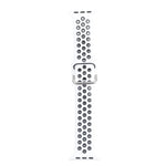 سوار ساعة بديل من السيليكون مع إبزيم معدني لسلسلة Apple Watch، 7 مقاس 41مم / 6 و SE و 5 و 4 مقاس 40مم / 3 و 2 و 1 مقاس 38مم، 7 مقاس 45مم / 6 و SE و 5 و 4 مقاس 44مم / 3 و 2 و 1 مقاس 42مم