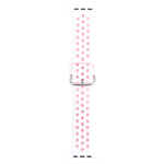 سوار ساعة بديل من السيليكون مع إبزيم معدني لسلسلة Apple Watch، 7 مقاس 41مم / 6 و SE و 5 و 4 مقاس 40مم / 3 و 2 و 1 مقاس 38مم، 7 مقاس 45مم / 6 و SE و 5 و 4 مقاس 44مم / 3 و 2 و 1 مقاس 42مم