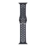 سوار ساعة بديل من السيليكون مع إبزيم معدني لسلسلة Apple Watch، 7 مقاس 41مم / 6 و SE و 5 و 4 مقاس 40مم / 3 و 2 و 1 مقاس 38مم، 7 مقاس 45مم / 6 و SE و 5 و 4 مقاس 44مم / 3 و 2 و 1 مقاس 42مم