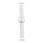 سوار ساعة بديل من السيليكون مع إبزيم معدني لسلسلة Apple Watch، 7 مقاس 41مم / 6 و SE و 5 و 4 مقاس 40مم / 3 و 2 و 1 مقاس 38مم، 7 مقاس 45مم / 6 و SE و 5 و 4 مقاس 44مم / 3 و 2 و 1 مقاس 42مم
