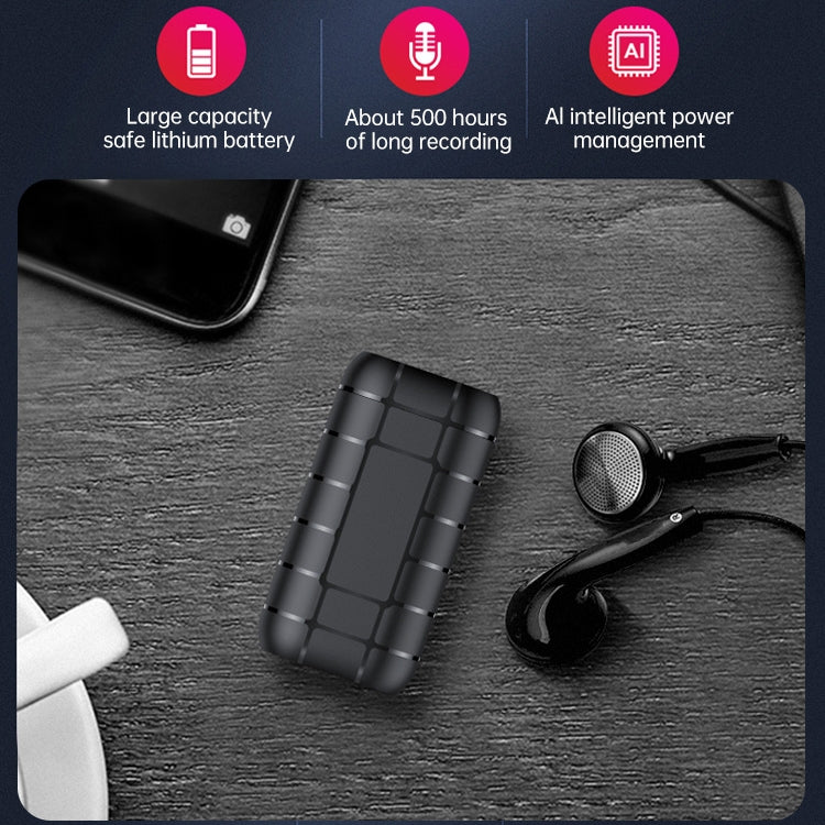 قلم تسجيل بتقنية تقليل الضوضاء B800LI مع مشبك، يدعم بطاقة TF والتسجيل بزر واحد وOTG، 8GB، 16GB، 32GB، 128GB
