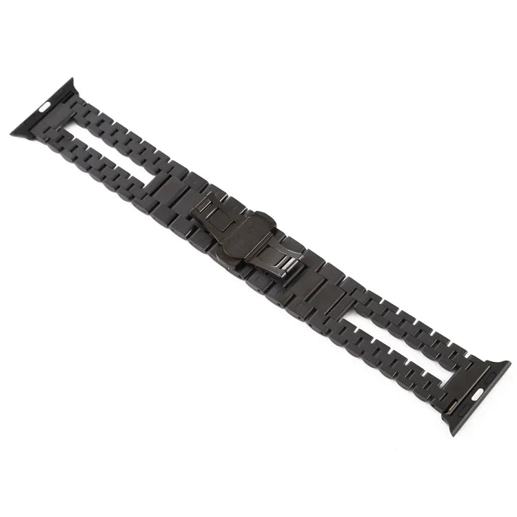 Stainless Steel Watchband, For Apple Watch Series 7 41mm / 6 & SE & 5 & 4 40mm / 3 & 2 & 1 38mm, For Apple Watch Series 7 45mm / 6 & SE & 5 & 4 44mm / 3 & 2 & 1 42mm