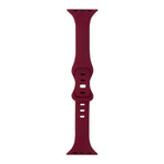 Slimming 8-buckle Silicone Replacement Strap Watchband, For Apple Watch Series 7  41mm / & 6 & SE & 5 & 4 40mm, For Apple Watch Series  7  45mm / & 6 & SE & 5 & 4 44mm