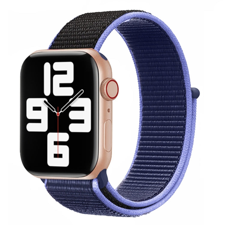 Color Matching Nylon Watchband, For Apple Watch Series 7 45mm / 6 & SE & 5 & 4 44mm / 3 & 2 & 1 42mm, For Apple Watch Ultra 49mm / Series 8&7 45mm / SE 2&6&SE&5&4 44mm / 3&2&1 42mm