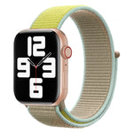 Color Matching Nylon Watchband, For Apple Watch Series 7 45mm / 6 & SE & 5 & 4 44mm / 3 & 2 & 1 42mm, For Apple Watch Ultra 49mm / Series 8&7 45mm / SE 2&6&SE&5&4 44mm / 3&2&1 42mm