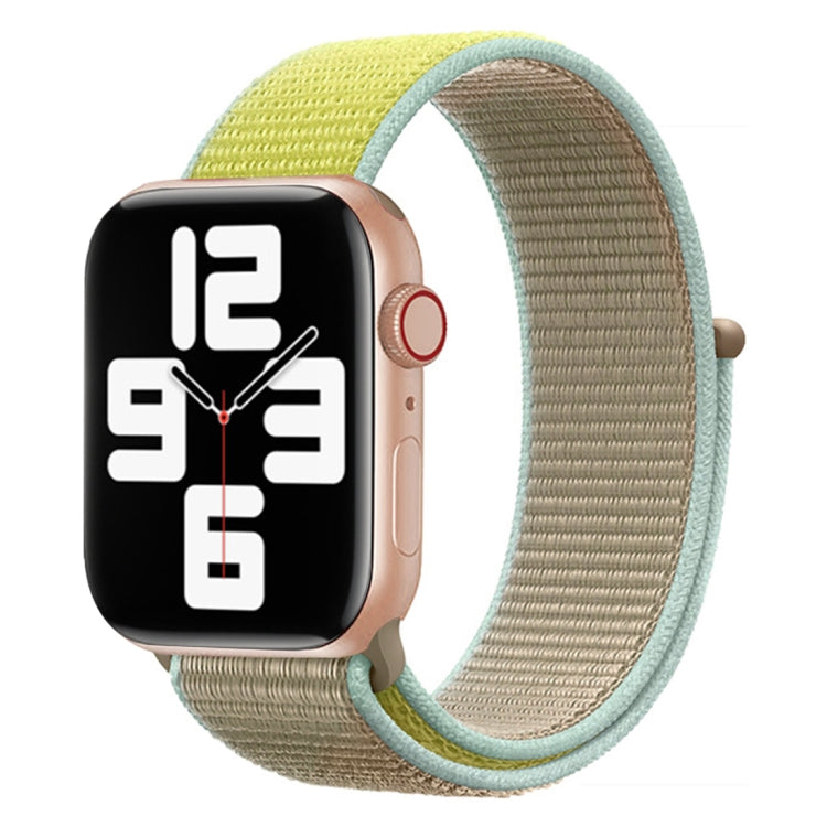 Color Matching Nylon Watchband, For Apple Watch Series 7 45mm / 6 & SE & 5 & 4 44mm / 3 & 2 & 1 42mm, For Apple Watch Ultra 49mm / Series 8&7 45mm / SE 2&6&SE&5&4 44mm / 3&2&1 42mm