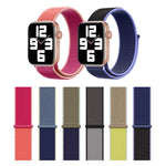 Color Matching Nylon Watchband, For Apple Watch Series 7 45mm / 6 & SE & 5 & 4 44mm / 3 & 2 & 1 42mm, For Apple Watch Ultra 49mm / Series 8&7 45mm / SE 2&6&SE&5&4 44mm / 3&2&1 42mm