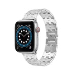 سوار ساعة بديل من الفولاذ المقاوم للصدأ بنسيج منسوج لسلسلة Apple Watch، 7 مقاس 41مم / 6 و SE و 5 و 4 مقاس 40مم / 3 و 2 و 1 مقاس 38مم، 7 مقاس 45مم / 6 و SE و 5 و 4 مقاس 44مم / 3 و 2 و 1 مقاس 42مم