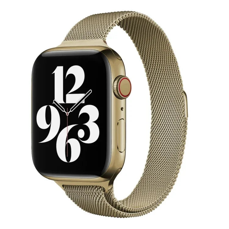 سوار ساعة بديل ميلان لوب باك للخصر الصغير لسلسلة Apple Watch، 7 مقاس 41مم / 6 و SE و 5 و 4 مقاس 40مم / 3 و 2 و 1 مقاس 38مم، 7 مقاس 45مم / 6 و SE و 5 و 4 مقاس 44مم / 3 و 2 و 1 مقاس 42مم
