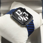 حزام ساعة بديل من النايلون بحلقة واحدة لسلسلة Apple Watch، 7 مقاس 41mm / 6 & SE & 5 & 4 مقاس 40mm / 3 & 2 & 1 مقاس 38mm، 7 مقاس 45mm / 6 & SE & 5 & 4 مقاس 44mm / 3 & 2 & 1 مقاس 42mm