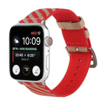حزام ساعة بديل من النايلون بحلقة واحدة لسلسلة Apple Watch، 7 مقاس 41mm / 6 & SE & 5 & 4 مقاس 40mm / 3 & 2 & 1 مقاس 38mm، 7 مقاس 45mm / 6 & SE & 5 & 4 مقاس 44mm / 3 & 2 & 1 مقاس 42mm