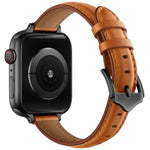 حزام ساعة بديل من الجلد بأسلوب الأعمال لسلسلة Apple Watch، 7 مقاس 41mm / 6 & SE & 5 & 4 مقاس 40mm / 3 & 2 & 1 مقاس 38mm، 7 مقاس 45mm / 6 & SE & 5 & 4 مقاس 44mm / 3 & 2 & 1 مقاس 42mm