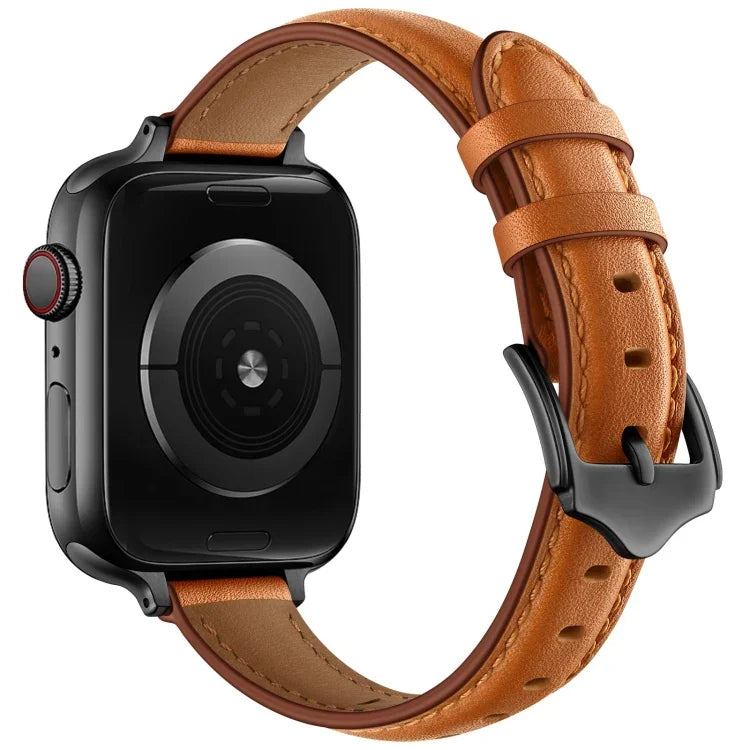 حزام ساعة بديل من الجلد بأسلوب الأعمال لسلسلة Apple Watch، 7 مقاس 41mm / 6 & SE & 5 & 4 مقاس 40mm / 3 & 2 & 1 مقاس 38mm، 7 مقاس 45mm / 6 & SE & 5 & 4 مقاس 44mm / 3 & 2 & 1 مقاس 42mm