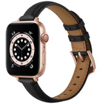 حزام ساعة بديل من الجلد بأسلوب الأعمال لسلسلة Apple Watch، 7 مقاس 41mm / 6 & SE & 5 & 4 مقاس 40mm / 3 & 2 & 1 مقاس 38mm، 7 مقاس 45mm / 6 & SE & 5 & 4 مقاس 44mm / 3 & 2 & 1 مقاس 42mm
