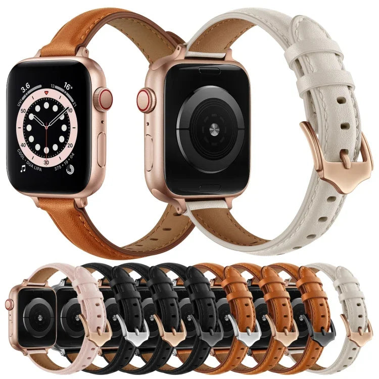 حزام ساعة بديل من الجلد بأسلوب الأعمال لسلسلة Apple Watch، 7 مقاس 41mm / 6 & SE & 5 & 4 مقاس 40mm / 3 & 2 & 1 مقاس 38mm، 7 مقاس 45mm / 6 & SE & 5 & 4 مقاس 44mm / 3 & 2 & 1 مقاس 42mm