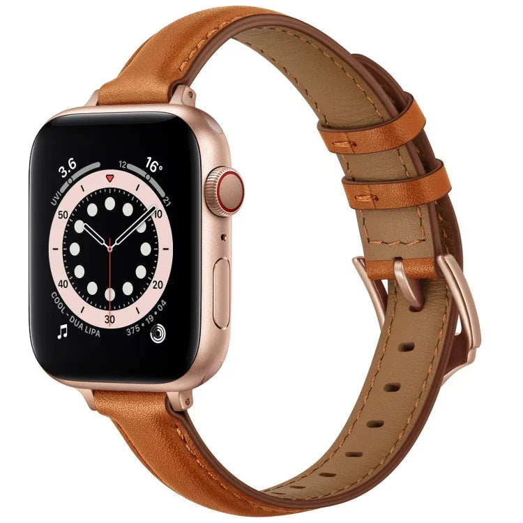 حزام ساعة بديل من الجلد بأسلوب الأعمال لسلسلة Apple Watch، 7 مقاس 41mm / 6 & SE & 5 & 4 مقاس 40mm / 3 & 2 & 1 مقاس 38mm، 7 مقاس 45mm / 6 & SE & 5 & 4 مقاس 44mm / 3 & 2 & 1 مقاس 42mm