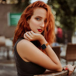 حزام ساعة بديل من الجلد بنمط سماء مرصعة بالنجوم للنساء لسلسلة Apple Watch، 7 مقاس 41mm / 6 & SE & 5 & 4 مقاس 40mm / 3 & 2 & 1 مقاس 38mm، 7 مقاس 45mm / 6 & SE & 5 & 4 مقاس 44mm / 3 & 2 & 1 مقاس 42mm