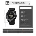 SKMEI 1762 Triplicate Round LED Dual Time Digital Display Waterproof Luminous Electronic Watch, SKMEI 1762