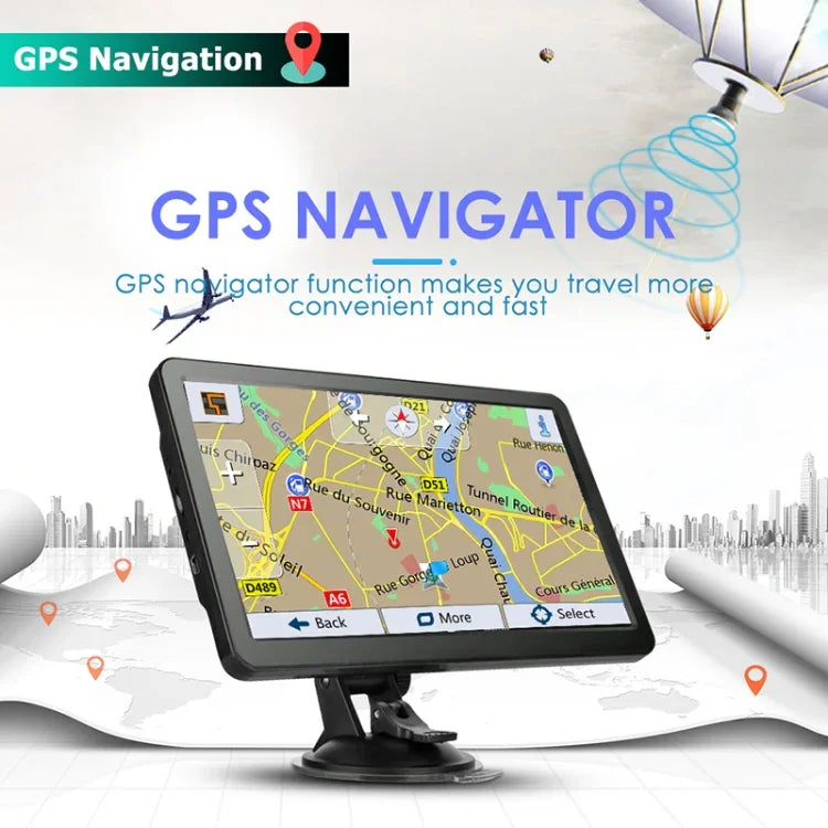 ملاحة GPS للسيارة بحجم 7 إنش HD 8G+128M شاشة سعوية تدعم FM / بطاقة TF، خرائط أوروبا، أستراليا، جنوب شرق آسيا، أمريكا الشمالية، الشرق الأوسط، أمريكا الجنوبية، أفريقيا