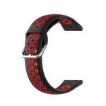 سوار ساعة بديل من السيليكون ذو لونين، لسامسونج جالاكسي ووتش4 40 مم، لسامسونج جالاكسي ووتش4 44 مم، لسامسونج جالاكسي ووتش4 كلاسيك 42 مم