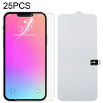 25 قطعة فيلم هيدروجيل واقي شاشة كامل مقاوم للانفجار لهاتف iPhone 16e / 13 / 13 Pro / 14، لهاتف iPhone 13 Pro Max (25 قطعة)، لهاتف iPhone 16e / 13 / 13 Pro (25 قطعة)، لهاتف iPhone 13 mini (25 قطعة)