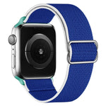 High Elastic Nylon Replacement Watchband For Apple Watch Series, 7 41mm / 6 & SE & 5 & 4 40mm / 3 & 2 & 1 38mm, 7 45mm / 6 & SE & 5 & 4 44mm / 3 & 2 & 1 42mm