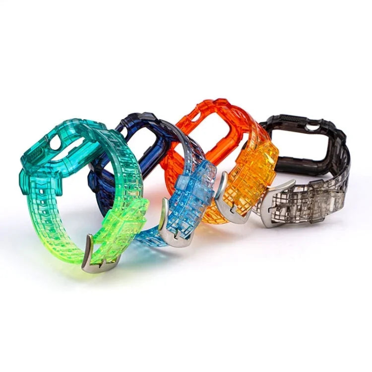 حزام متكامل من TPU متدرج اللون لسلسلة آبل ووتش 9 / 8 / 7 مقاس 45mm / 6 / 5 / 4 / ووتش SE 44mm / ووتش 42mm، لسلسلة آبل ووتش 9 / 8 / 7 مقاس 45mm / 6 / 5 / 4 / ووتش SE 44mm / ووتش 42mm