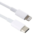 كابل شحن سريع 12 واط 5 فولت/2 أمبير USB-C / Type-C إلى 8 دبابيس PD، طول الكابل: 1 متر، 12 واط 5 فولت/2 أمبير