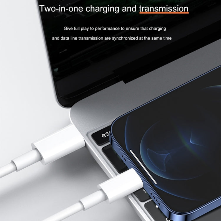 كابل شحن سريع 12 واط 5 فولت/2 أمبير USB-C / Type-C إلى 8 دبابيس PD، طول الكابل: 1 متر، 12 واط 5 فولت/2 أمبير