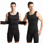صديرية تشكيل الجسم الرياضية للرجال من النيوبرين، مشد خصر لتشكيل الجسم، S، M، L، XL، XXL، XXXL