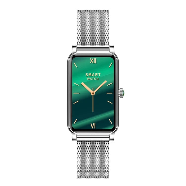 ساعة ذكية نسائية ZX19 بشاشة HD بحجم 1.45 بوصة، بلوتوث 5.0، مقاومة للماء بمعيار IP68، تدعم مراقبة النوم / تذكير الدورة الشهرية / مراقبة معدل ضربات القلب / مراقبة نسبة الأكسجين في الدم، الطراز: سوار فولاذي، سوار فولاذي (فضي)، سوار فولاذي (ذهبي)