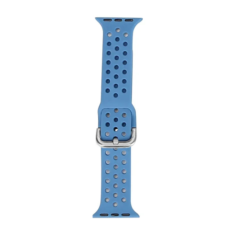 حزام ساعة بديل من السيليكون لسلسلة آبل ووتش، 7 مقاس 41mm / 6 و SE و 5 و 4 مقاس 40mm / 3 و 2 و 1 مقاس 38mm