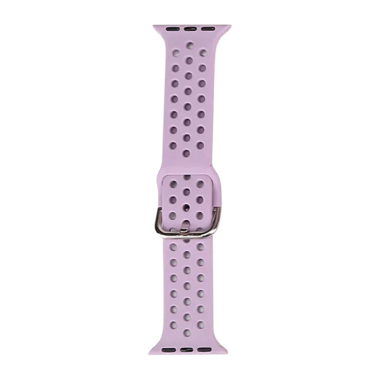 حزام ساعة بديل من السيليكون لسلسلة آبل ووتش، 7 مقاس 41mm / 6 و SE و 5 و 4 مقاس 40mm / 3 و 2 و 1 مقاس 38mm