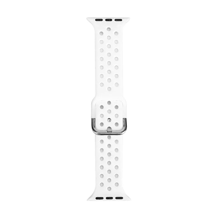 حزام ساعة بديل من السيليكون لسلسلة آبل ووتش، 7 مقاس 41mm / 6 و SE و 5 و 4 مقاس 40mm / 3 و 2 و 1 مقاس 38mm