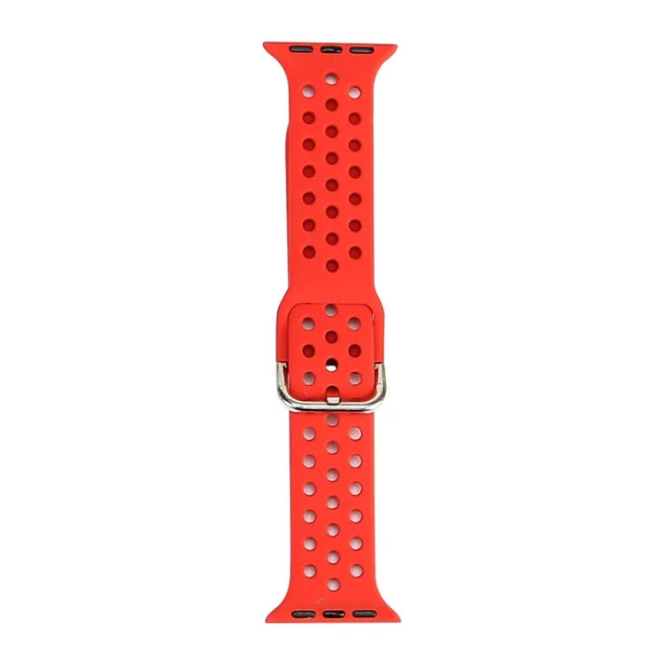 حزام ساعة بديل من السيليكون لسلسلة آبل ووتش، 7 مقاس 41mm / 6 و SE و 5 و 4 مقاس 40mm / 3 و 2 و 1 مقاس 38mm
