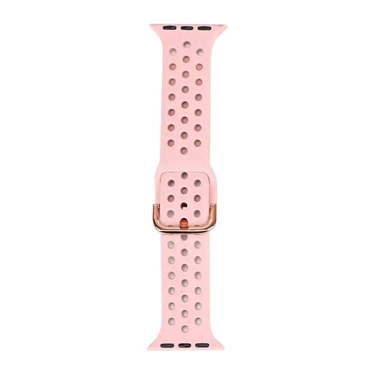 حزام ساعة بديل من السيليكون لسلسلة آبل ووتش، 7 مقاس 41mm / 6 و SE و 5 و 4 مقاس 40mm / 3 و 2 و 1 مقاس 38mm
