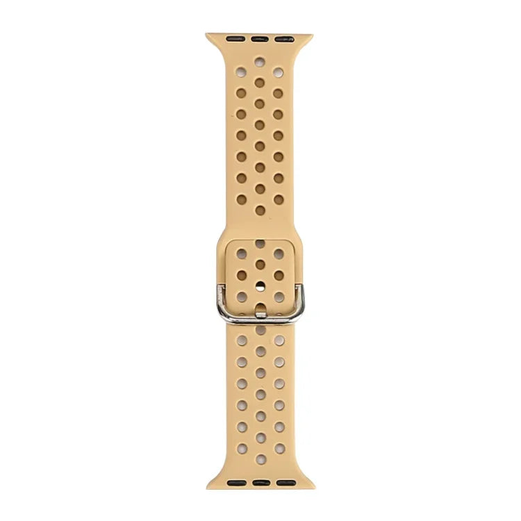 حزام ساعة بديل من السيليكون لسلسلة آبل ووتش، 7 مقاس 41mm / 6 و SE و 5 و 4 مقاس 40mm / 3 و 2 و 1 مقاس 38mm