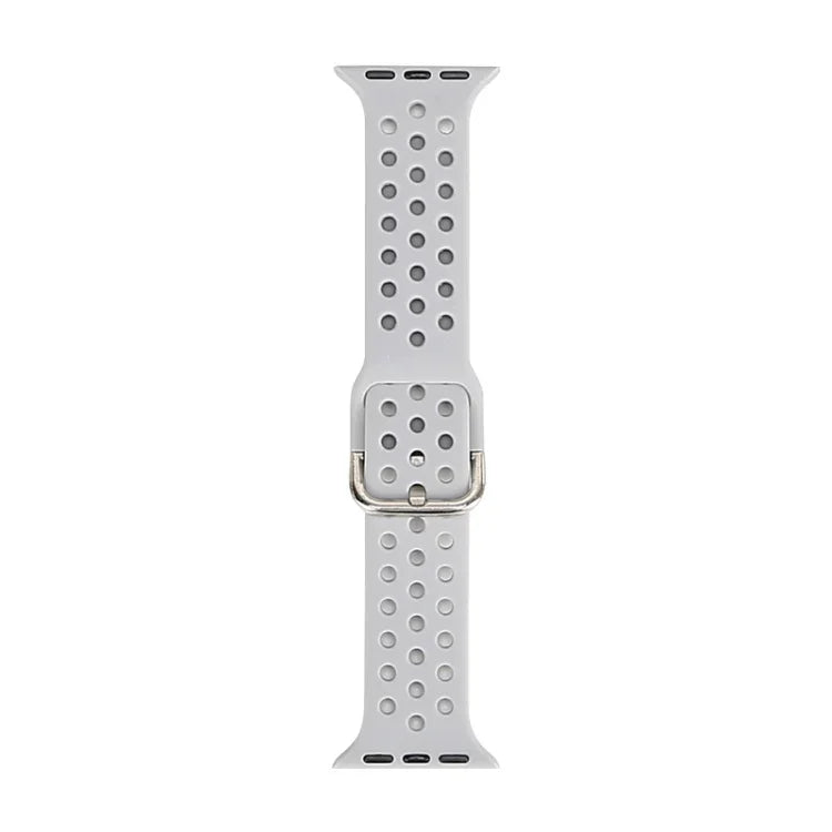 حزام ساعة بديل من السيليكون لسلسلة آبل ووتش، 7 مقاس 41mm / 6 و SE و 5 و 4 مقاس 40mm / 3 و 2 و 1 مقاس 38mm