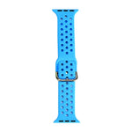 حزام ساعة بديل من السيليكون لسلسلة آبل ووتش، 7 مقاس 41mm / 6 و SE و 5 و 4 مقاس 40mm / 3 و 2 و 1 مقاس 38mm