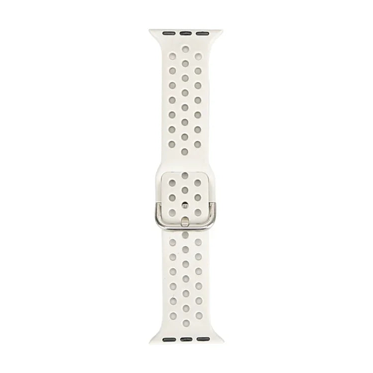 حزام ساعة بديل من السيليكون لسلسلة آبل ووتش، 7 مقاس 41mm / 6 و SE و 5 و 4 مقاس 40mm / 3 و 2 و 1 مقاس 38mm
